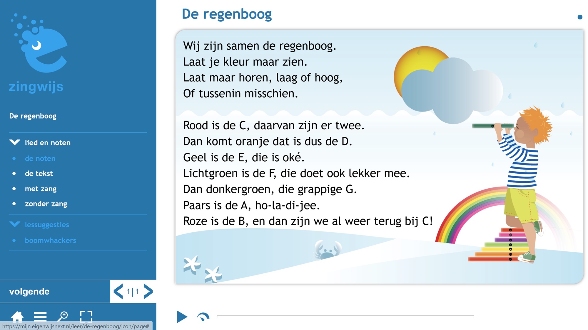 De regenboog